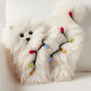 Pottery Barn Christmas Vacation Aunt Bethanys Cat Accent Pillow NWT